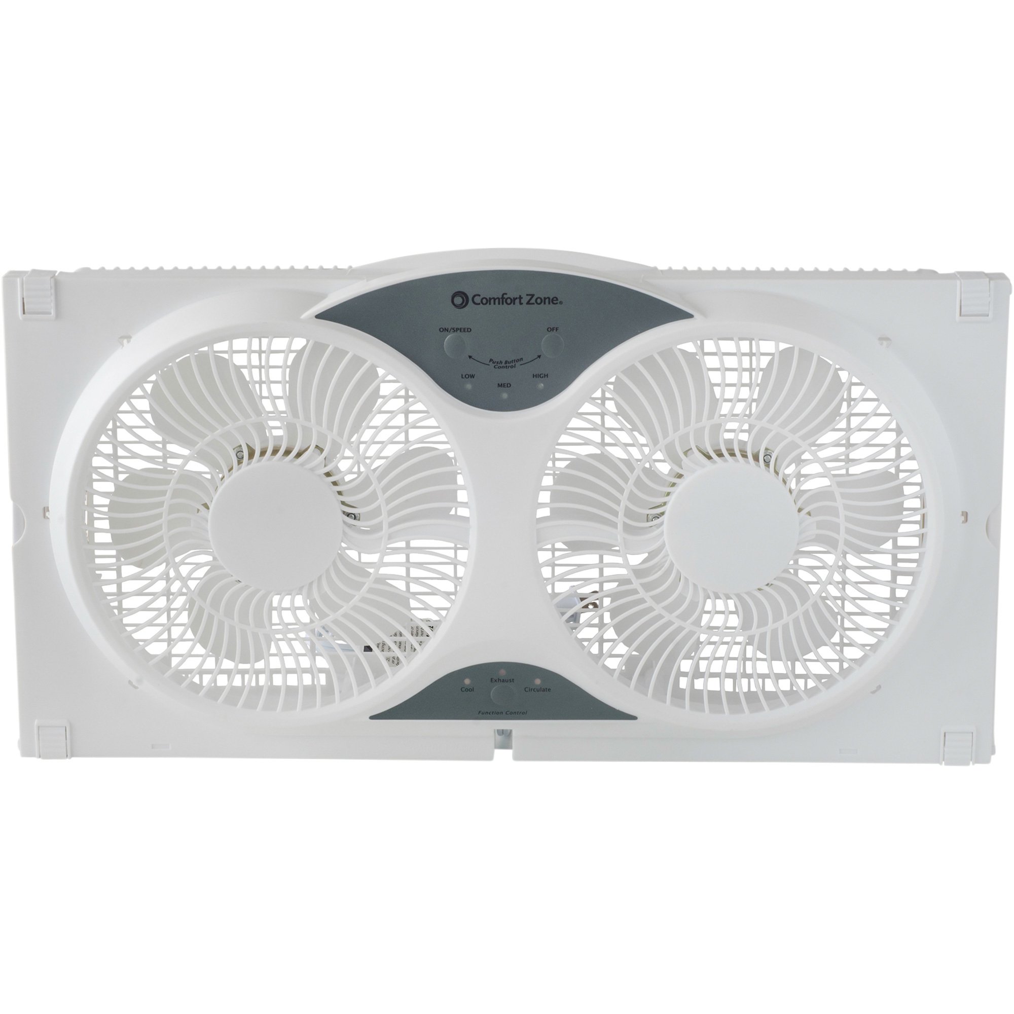 Comfort Zone 9in. Reversible Twin Window Fan — Remote Control, Model# CZ310-R
